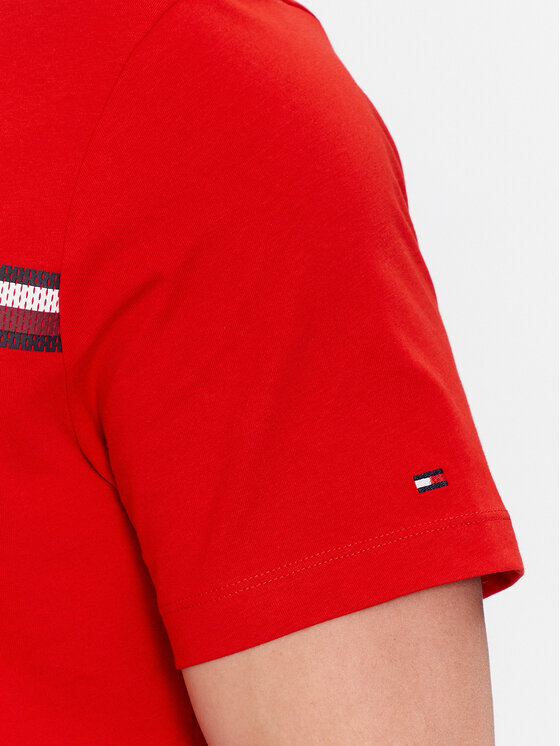 Tommy Hilfiger Tommy Hilfiger T-shirt Monotype MW0MW33688 Crvena Regular Fit