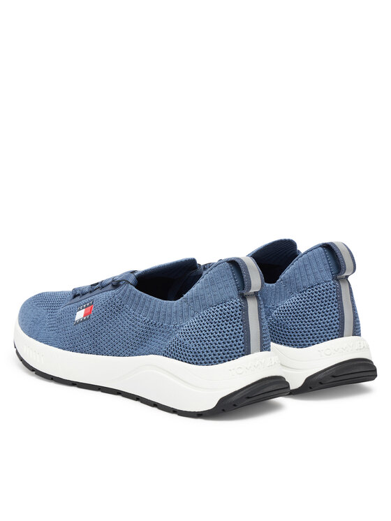 Tommy Jeans Tommy Jeans Laisvalaikio batai Tjm Runner Knitted EM0EM01580 Mėlyna