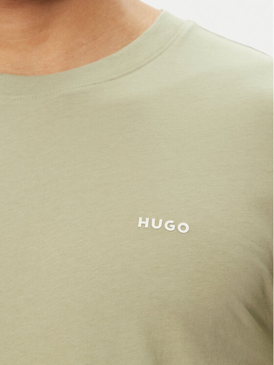 HUGO HUGO T-Shirt Dero222 50466158 Zielony Regular Fit