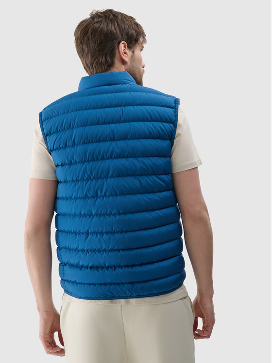 4F 4F Kamizelka NATURAL (DOWN) WARMTH Turkusowy Regular Fit