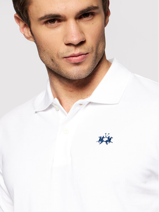 La Martina La Martina Polo BPMP01 PK031 Bianco Regular Fit