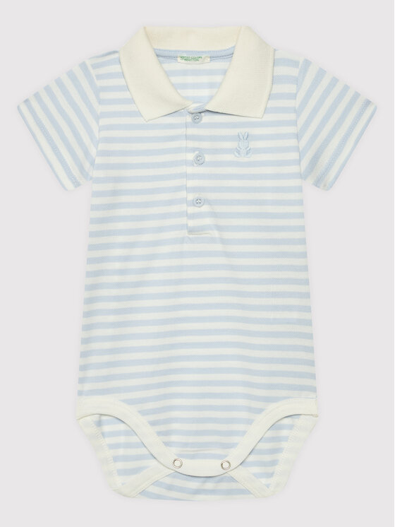 United Colors Of Benetton Body da neonato 32TDMB113 Celeste Regular Fit Modivo