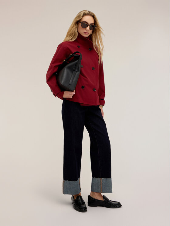 Motivi Motivi Cappotto invernale R039Q001178N026 Rosso Boxy Fit