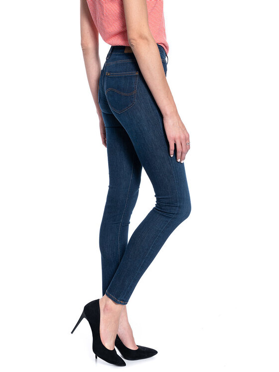 Lee Lee Jeansy SCARLETT Niebieski Skinny Fit