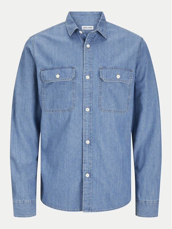 Jack&Jones Jack&Jones cămașă de blugi Travis 12269262 Albastru Comfort Fit