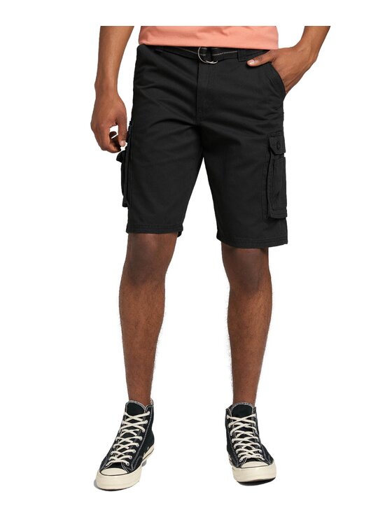 Lee Lee Pantaloncini di tessuto L75AVX01 Nero Loose Fit