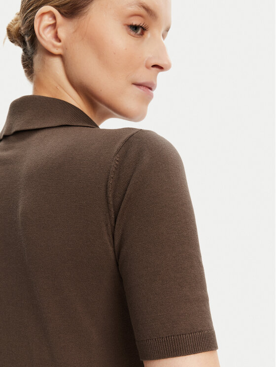 Weekend Max Mara Weekend Max Mara Polo marškinėliai Roncolo 2525366071 Ruda Regular Fit