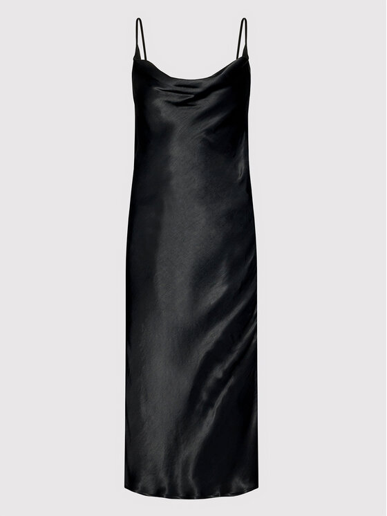 Simple Simple Každodenné šaty SUD002 Čierna Regular Fit