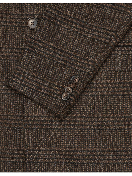 Borgio Borgio Płaszcz zimowy sorianello_br Brązowy Slim Fit