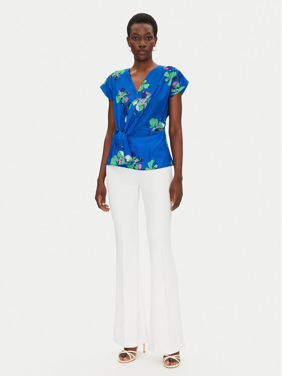 Morgan Morgan Bluse 251-OUZO.F Blau Regular Fit