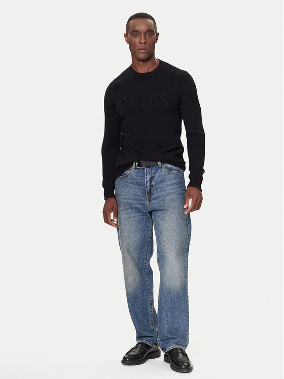 Guess Guess Πουλόβερ M5BR35 Z2ZK2 Μαύρο Regular Fit