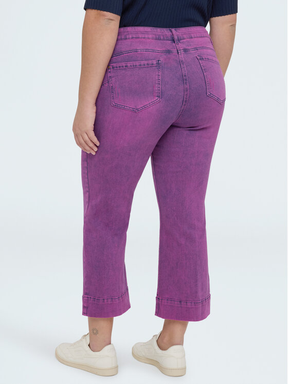 Fiorella Rubino Fiorella Rubino Jeansy P460T305251N019 Fioletowy Flare Fit