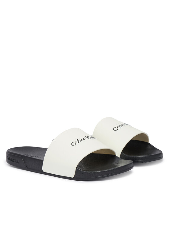 Calvin Klein Calvin Klein Ciabatte Ess Slide Monobrand Cv HM0HM02107 Bianco