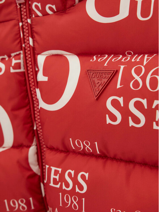 Guess Guess Žieminė striukė H6BL05 W4160 Raudona Oversize