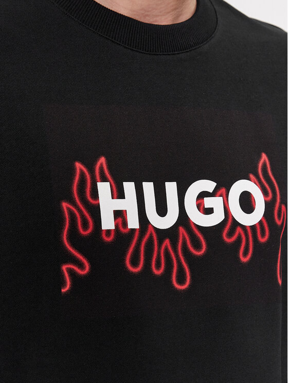 HUGO Hugo Bluza Duragol 50506990 Czarny Regular Fit