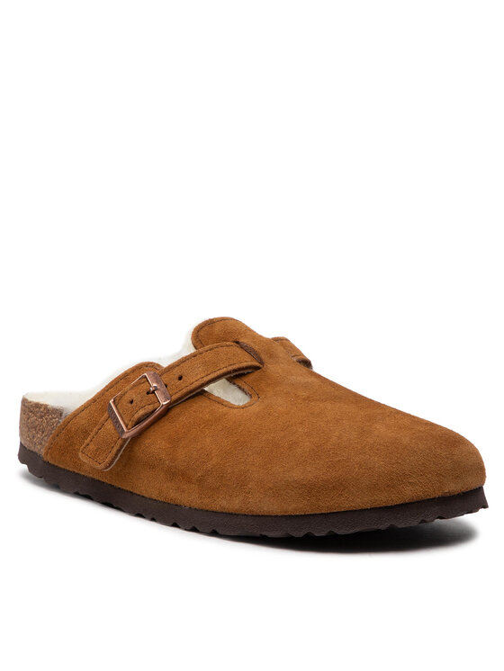 Birkenstock Birkenstock Чехли Boston Vl/Sheraling 1001141 Кафяв