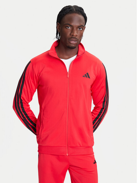adidas adidas Jogginganzug Basic 3-Stripes JI8852 Rot Regular Fit