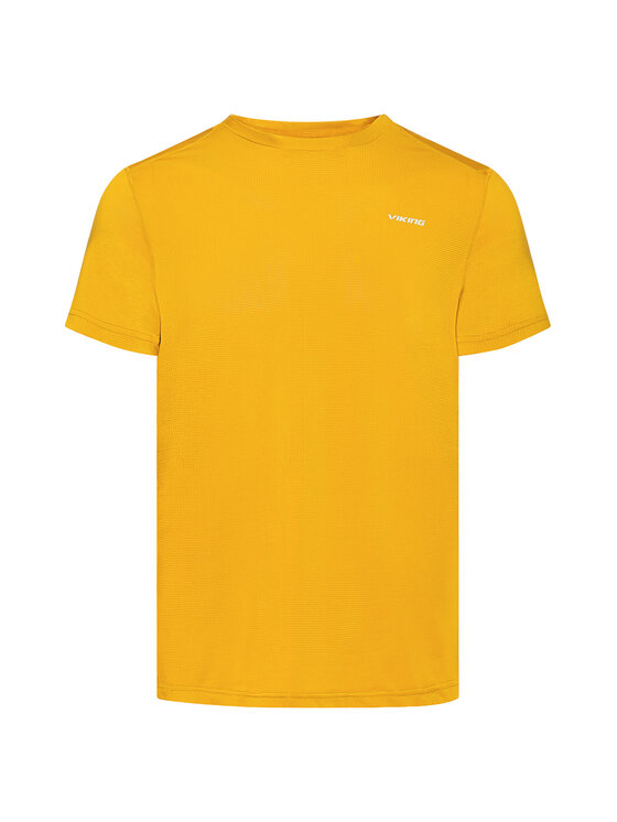 Viking Viking T-Shirt Tover Żółty Regular Fit