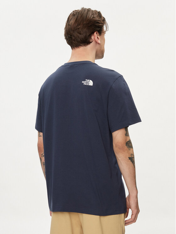 The North Face The North Face T-Shirt Simple Dome NF0A87NG Granatowy Regular Fit