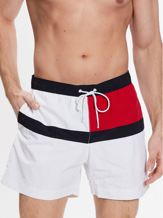 Tommy Hilfiger Tommy Hilfiger Шорти для плавання UM0UM02744 Білий Regular Fit