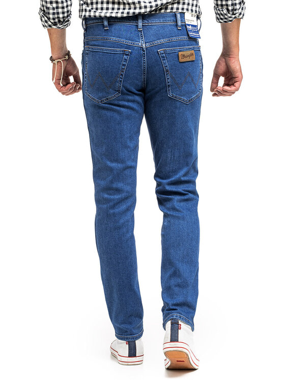 Wrangler Wrangler Jeansy TEXAS SLIM Niebieski Slim Fit