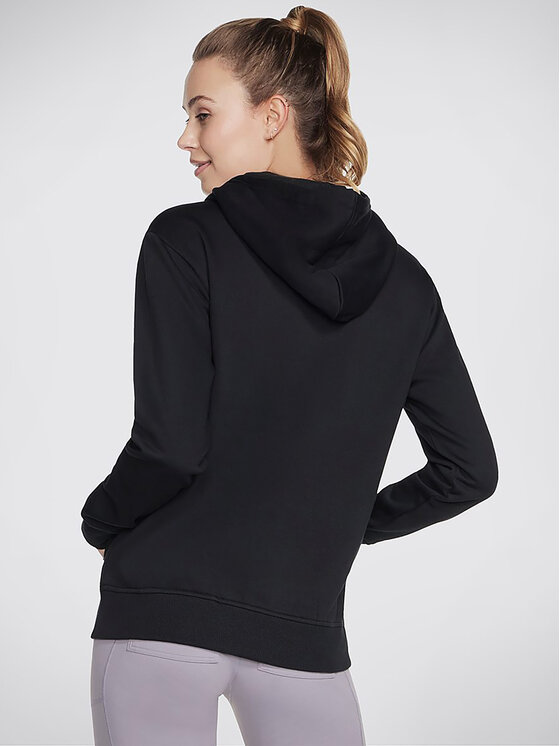 Skechers Skechers Μπλούζα Signature Po Hoodie WHD116 Μαύρο Regular Fit