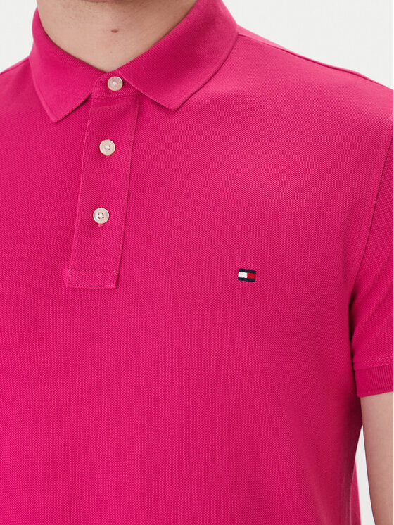 Tommy Hilfiger Tommy Hilfiger Polo 1985 MW0MW17771 Rozā Slim Fit