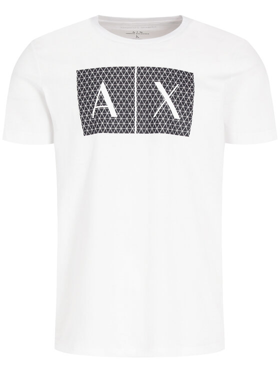 Armani Exchange Armani Exchange Marškinėliai 8NZTCK Z8H4Z 1100 Balta Slim Fit