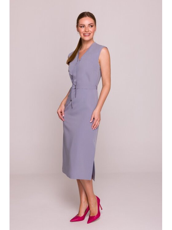 Stylove Stylove Sukienka codzienna S410 Szary A-Line Fit