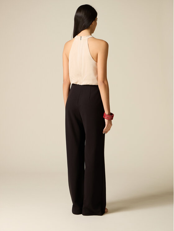 Oltre Oltre Sukienka wieczorowa 7072R005067N0Z3 Kremowy Slim Fit