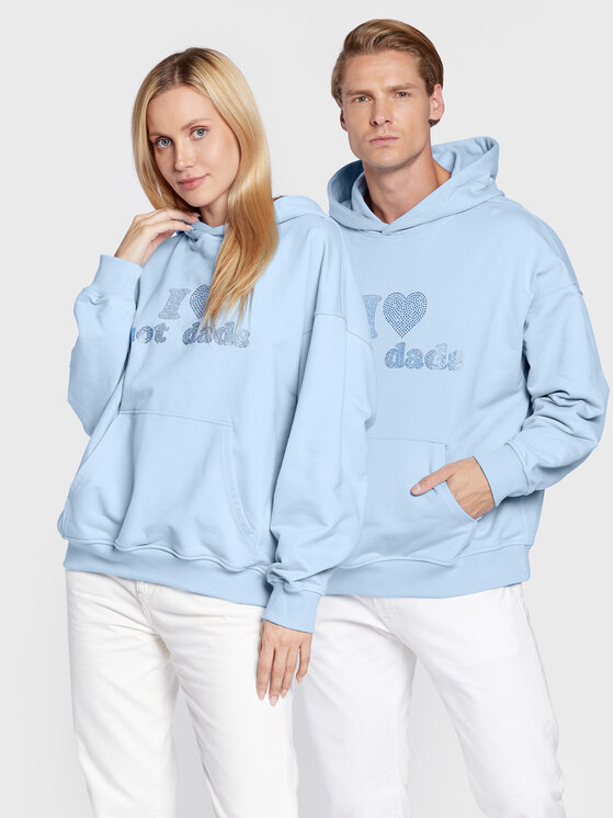 2005 2005 Bluză Unisex Hot Dads Albastru celest Relaxed Fit