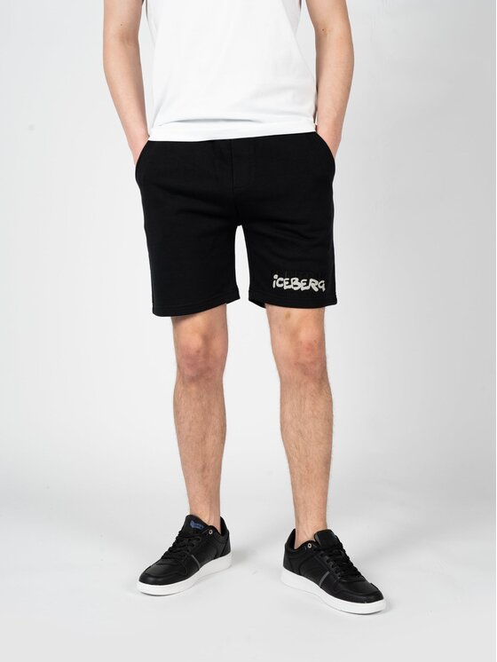 Iceberg Iceberg Šortky D0226302 Černá Regular Fit