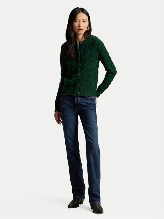 Polo Ralph Lauren Polo Ralph Lauren Cardigan 211972104503 Verde închis Slim Fit