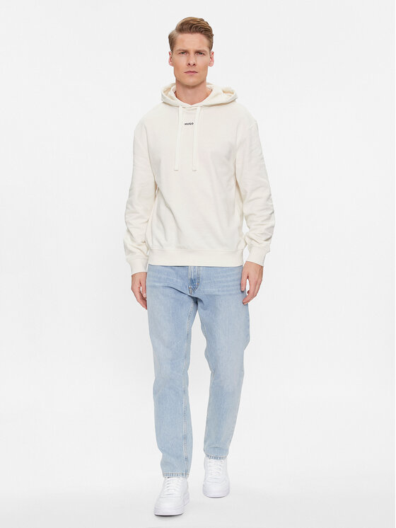 HUGO Hugo Majica dugih rukava Dapo 50486478 Bijela Relaxed Fit