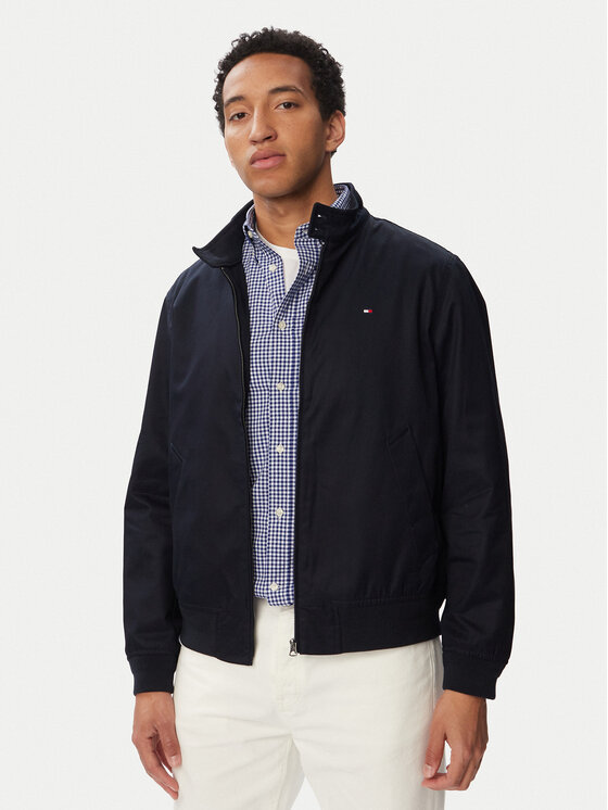 Tommy Hilfiger Tommy Hilfiger Prehodna jakna Classic Harrington MW0MW43468 Mornarsko modra Regular Fit