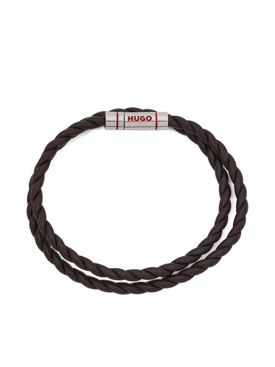 HUGO HUGO Narukvica E-Doublebraid4 50552596 Smeđa
