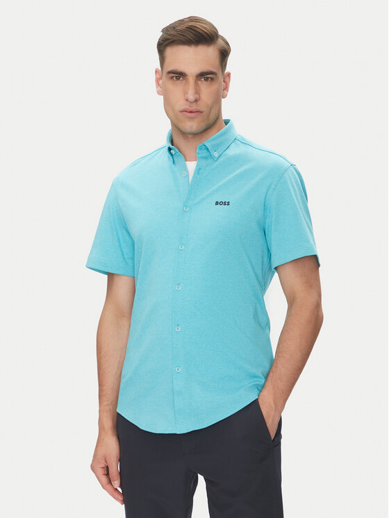 BOSS BOSS Košeľa B_MOTION_S 50533149 Tyrkysová Regular Fit