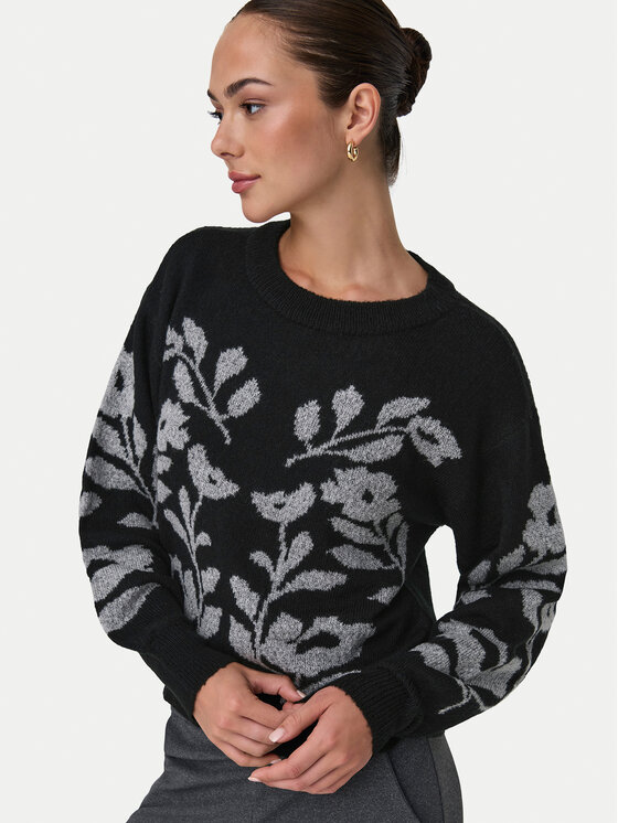 JDY JDY Sveter Helga 15335460 Čierna Regular Fit