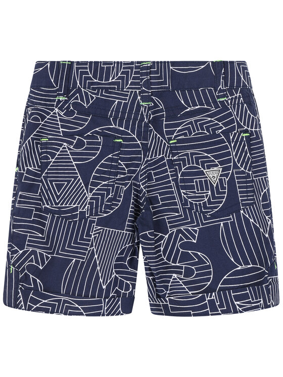 Pantaloncini di tessuto N02D01 WCSI0 Blu scuro