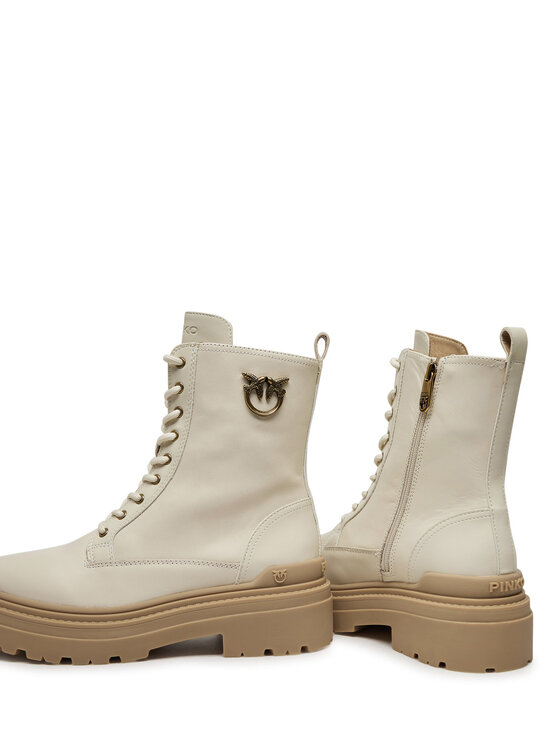 PINKO PINKO Schnürstiefeletten Mia 11 SD0141 P001 Écru