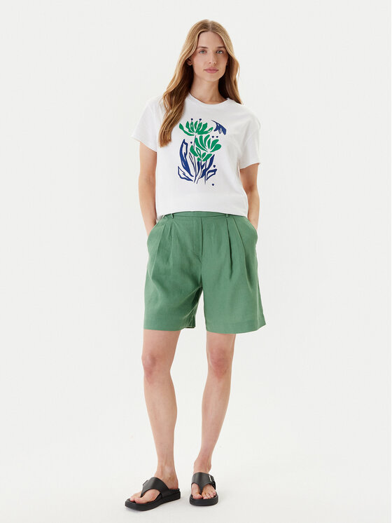 United Colors Of Benetton United Colors Of Benetton Tricou 3BL0D10AK Alb Regular Fit