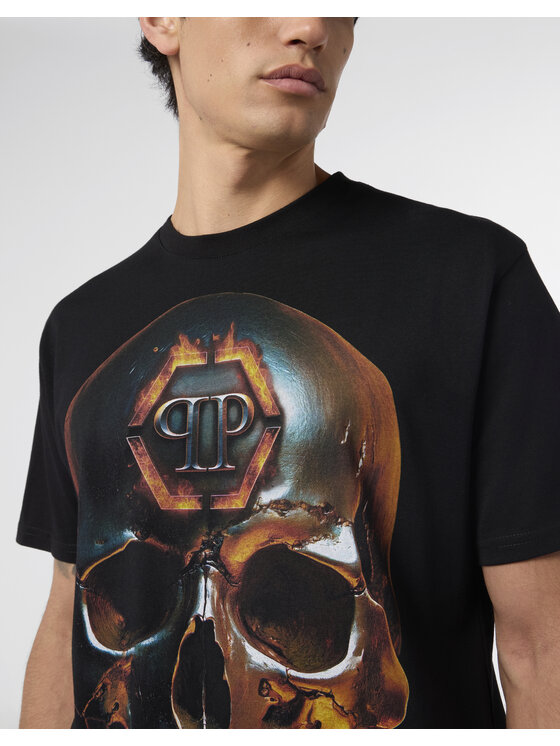 PHILIPP PLEIN PHILIPP PLEIN T-Shirt 29025 Czarny Regular Fit