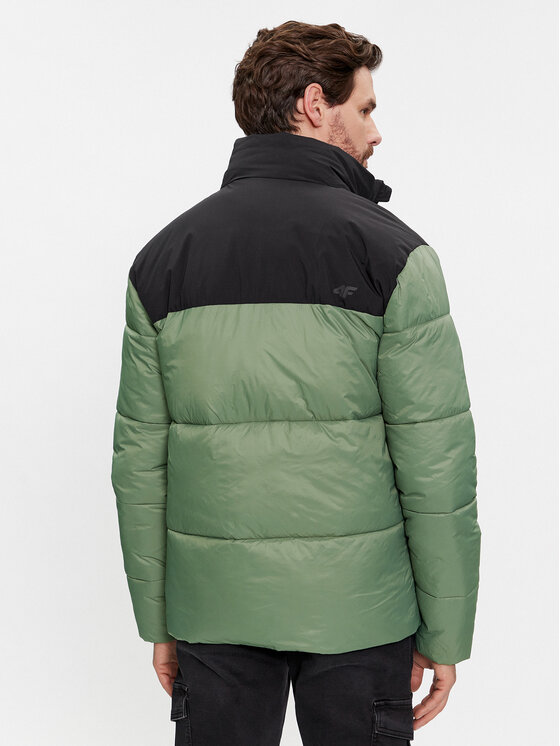 4F 4F Kurtka zimowa 4FWAW23TDJAM348 Khaki Regular Fit