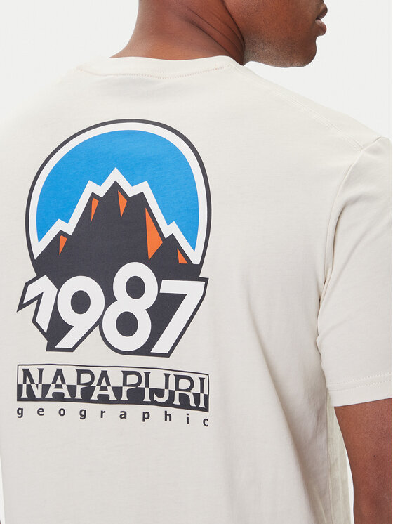 Napapijri Napapijri Tricou S-Montepiana NP0A88SV Bej Regular Fit