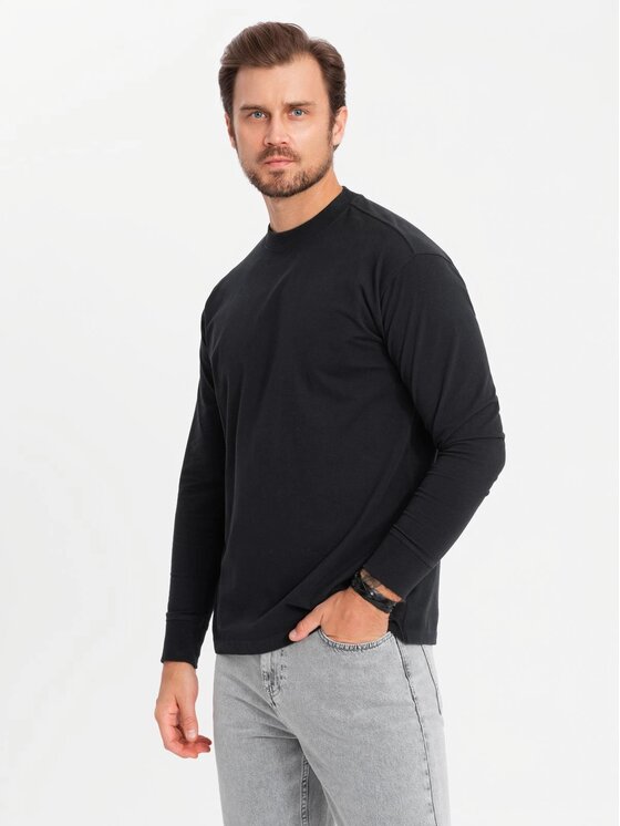 Longsleeve Ombre, Rozmiar M, Czarny, OM-LSBC-0129