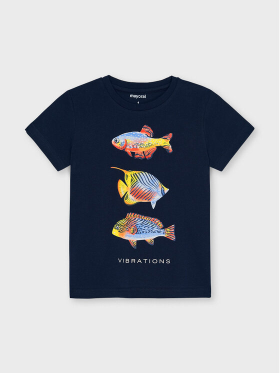 T-shirt 3036 Blu scuro Regular Fit