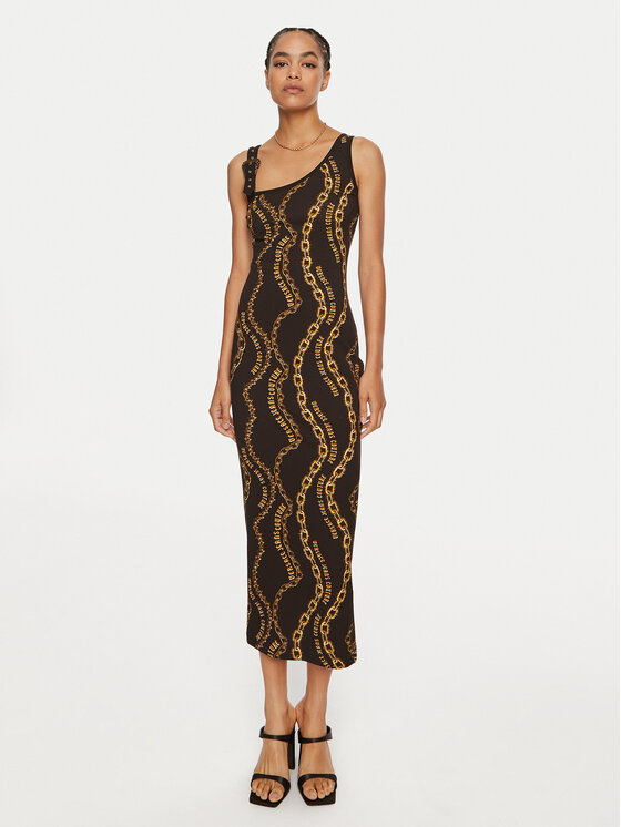 Versace Jeans Couture Rochie de zi 77HAO978 Negru Slim Fit