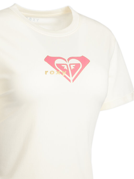 Roxy Roxy T-krekls Oceanregular ERJZT06078 Écru Regular Fit