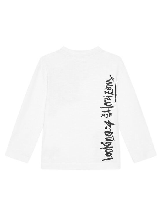 United Colors Of Benetton United Colors Of Benetton Blusa 3TAMC10PV Bianco Regular Fit