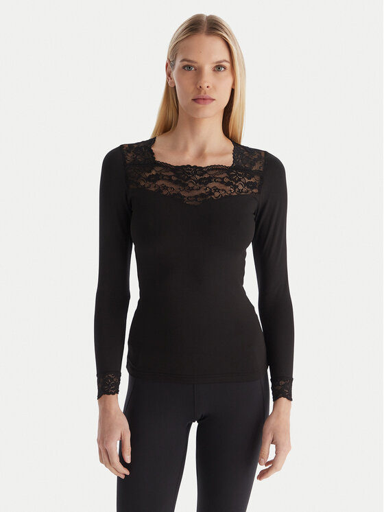 Ysabel Mora Ysabel Mora Termoaktiivne aluspesu ülemine osa 70005 Must Slim Fit